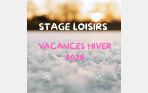 Stage LOISIRS Hiver 2026